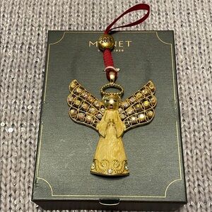 Monet Gold Angel Ornament